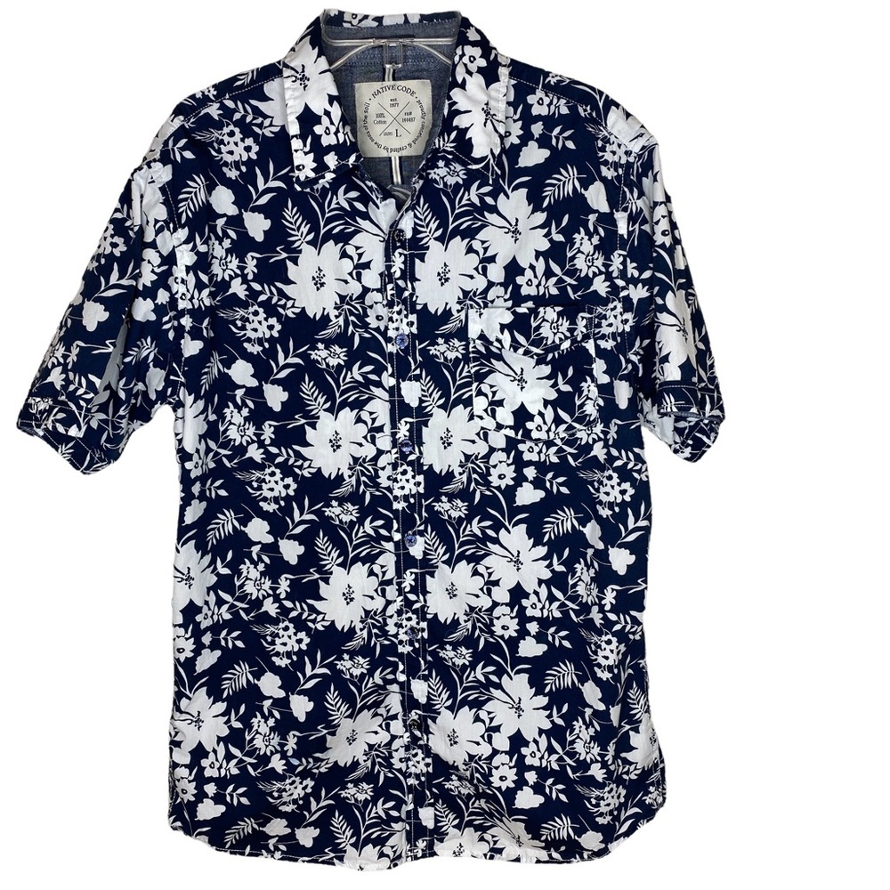 Native Code Hawaiian Shirt Size L